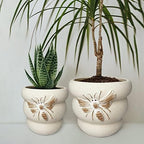 Ceramic Plant Pots, 8+6 Inch, 2 Pcs Indoor Planters with Drainage Holes - Image 4