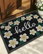 Color&Geometry Outside Welcome Front Door Mat, 24"x36" Pastel Floral by COLORG