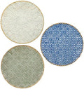 Briful 12" Wall Décor Pack of 3 Metal Blue White Washed Starbursts Radial Plate Wall Art Modern Accent Hanging Wall Decorations For Home Office Bedroom Or Living Room Wall Sculptures by Briful