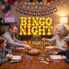 Honoson 10 Pcs Bingo Night Decorations Lights up Sign 6.42 Inch - Image 6