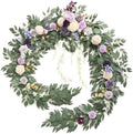 Ling's moment Purple Eucalyptus Flower Garland Wedding Arch 9 FT by LingsMoment