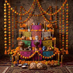 Yalikop 10 Pcs Pom Pom Garland 5 ft Diwali Party, Orange,Yellow - Image 4
