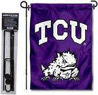 Texas Christian Horned Frogs Garden Flag with Stand Holder by CollegeFlagsandBannersCompany