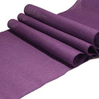 BambooMN Purple 15" x 88" Vintage Burlap Table Runner for Rustic Wedding Bridal Shower Bachelorette Graduation Party Table Decor Decorations, 30 Pieces - Image 2