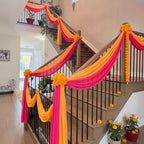 Tegeme Diwali Mehndi Decoration Artificial Marigold Garland Decor Set, Warm by Tegeme