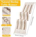 Britimes Table Runner Set, 26 Pack, for Kitchen Decor, Boho Spiral Lattice - Image 2