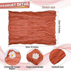 Mixweer 100 Pcs Gauze Cheesecloth Napkins 19.7 x 19.7 Inch, Terracotta - Image 2