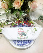 Embroidered Cloth Napkin Bird Christmas Cotton Napkins Set of 6, 20 x 20 Hemstitch Table Napkins, Machine Washable, for Daily & Holiday Dining, Great Gift Ideas - Image 4