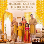 Suncalla 12 Pcs 4 Ft Marigold Garland Gold Bell,Yellow - Image 5