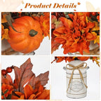 Fall Centerpieces for Tables Fall Flowers in Vase Fall Floral Arrangement - Image 3