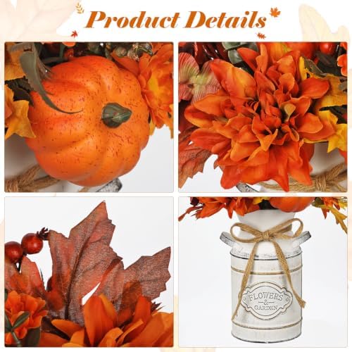 Fall Centerpieces for Tables Fall Flowers in Vase Fall Floral Arrangement - Image 3