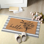 Tinideya 2 Pcs Farmhouse Hello Layered Welcome Mat for Front Door - Image 6
