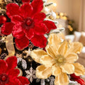 8PCS Large Christmas Magnolia Flowers for Christmas Tree Wreath by FaylifewayDecoryourLife