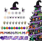 43 Pcs Halloween Tree Ornaments Decorations Tree Topper Hanging Ornaments for Halloween Home Party by JaaMiin