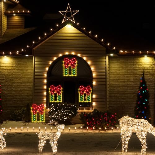TRWYMZ Christmas Decorations - 16" Christmas Window Silhouette Lights - Image 6