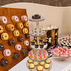 Ayfjovs 5 Tier Round Wooden Cupcake Stand Detachable Display Holder for Wedding Party - Image 3