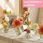 28 Clear Bud Vases in Bulk, Glass Small Bud Vase for Centerpieces - Image 3