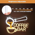 Coffee Neon Sign LED Coffee Bar Night Wall Light Decoration for Cafe Shop - Image 4