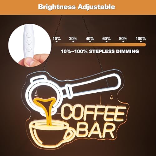 Coffee Neon Sign LED Coffee Bar Night Wall Light Decoration for Cafe Shop - Image 4