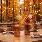 TBWIND 12pcs 6 Inch Amber Glass Cylinder Vases for Centerpieces - Image 4