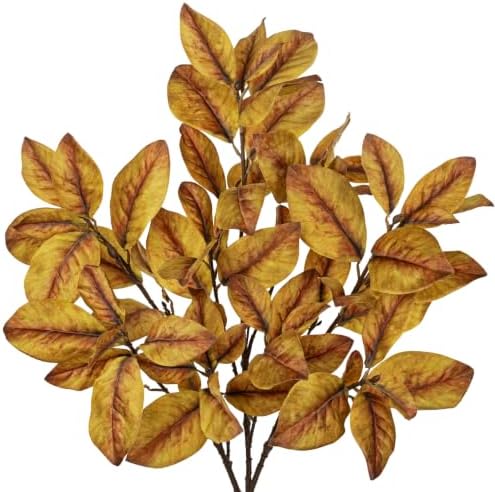 Briful 3 Pack Faux Magnolia Stems, 39.4 Inch for Tall Vase by Briful