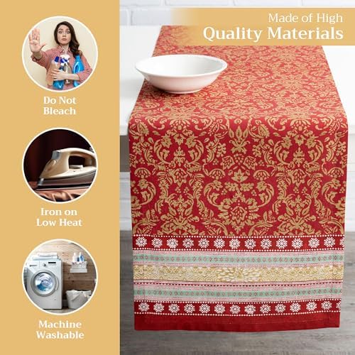 Maison d' Hermine Table Runner 100% Cotton 14.50" x 108" (Single Layer) - Image 3