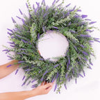 24'' Lavender & Eucalyptus Wreath for Front Door - Image 5