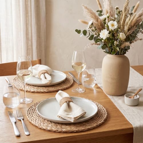 Set of 24 Round Woven Placemats 12" Rattan Placemats - Image 5
