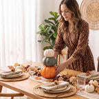 Marsui 2 Set 11.8'' Fall Stacked Pumpkins Decoration - Image 6