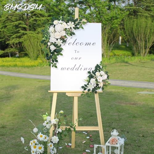 Pack of 2 Faux Flowers,Wedding Arch Flowers,Wisteria Hanging Flowers,Flower Garland Be Suited to Aisle Decorations for Wedding Ceremony,Wedding Arches for Ceremony - Image 2