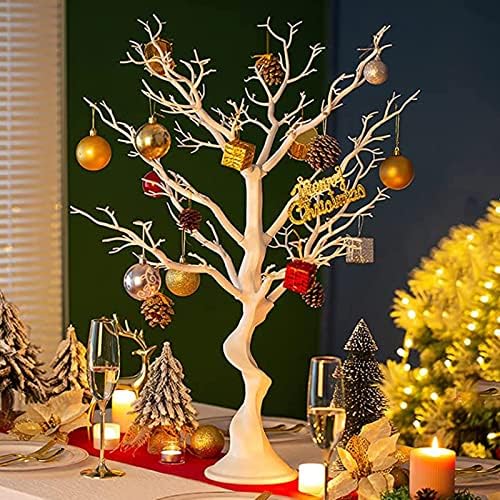 Tree Centerpieces for Weddings White 23in - Decorative Ornament Display Tree for Tables, Tree Branches for Decoration, Artificial Manzanita Tree Centerpiece for Christmas Birthday Party Decor - Image 3