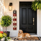 48x8" 4th of July Welcome Porch Sign, Patriotic Porch Decor for Independence Day, Standing Welcome Sign for Front Door, PVC, Design 6 - Image 7