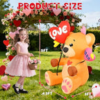 LETIME 5 FT Valentine's Day Inflatable Outdoor Decorations Bear - Image 2