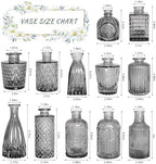 SUPMIND Glass Bud Vases Set of 12, Small Black Flower Vases in Bulk - Image 5
