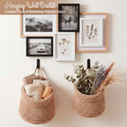 Honeydak 3 Hanging Baskets, Light Linen, Barrel, Cotton Rope - Image 6