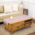 Solino Home 100% Pure Linen Dining Table Runner Lilac Hemstitch, 14 x 60 in by SolinoHome