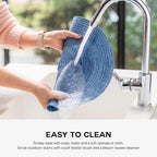 BARoyal Round Placemats Set of 12 Woven Placemats Washable Braided Table Mats for Dining Table Heat Resistant Non-Slip Circle Place Mats(Mid Blue) - Image 4