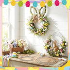 6 Pcs 16 Inch Easter Wire Wreath Frame Egg Rabbit Wreath Frame Metal Garland DIY Craft Egg Rabbit Mental Form for Easter Indoor Outdoor Porch Wall Flower Garland Decor - Image 4