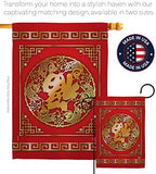 Chinese New Year Luck Arrive Tapestry Indoor Banner Room Wall Art Patio Porch Lawn Garden Flag Outdoor Yard Signs Lunar New Year Gifts Chinese Decorations Made in USA - Image 4