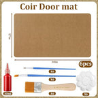 Nuanchu 6 Pcs Blank Coir Doormat Bulk Painting Kit 17x30, Rounded Corners - Image 2