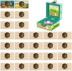 Sintuff 48 Pack Small Unfinished Wooden Boxes for Crafts 2.7 x 2.7 x 1.6 Inch Storage Treasure Chest with Hinged Lids Clasp Mini Pine Wood Jewelry Gift Boxes for DIY Bracelet Home Decorate Party Favor by Sintuff