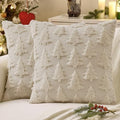 MIULEE Christmas Throw Pillow Covers Beige Set of 2 24x24 by MIULEE