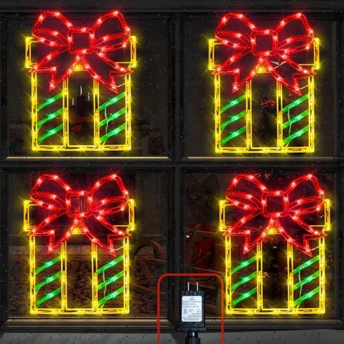 TRWYMZ Christmas Decorations - 16" Christmas Window Silhouette Lights by TRWYMZ