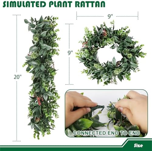 Fake Hanging Plants 28Pc-20 Artificial Ivy Vines, UV Resistant Greenery Ivy Leaves Garland with Flowers for Wedding Outdoor Decoration Home Indoor Wall Décor - Image 4