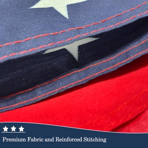 JRED 4 Pack American Flags for Classroom on Stick, 2x3FT US Flags USA Banner with 51'' Retractable Stainless Steel Pole, Flagpole Clips and Carabiners for 4th of July Decorations - Image 5
