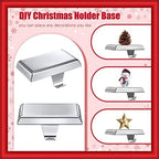 Zhengmy 6 Pcs Silver Christmas Stocking Hangers for Mantel Stocking Holders - Image 3