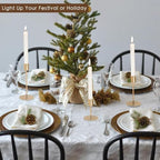 Gold Candlestick Holders Bulk for Taper Candles Decorative Metal Candelabra Candle Holders Fit 0.8 Inch Diameter Candles Gold Taper Candle Stands for Wedding Home Party Table Decor (Set of 45) - Image 7