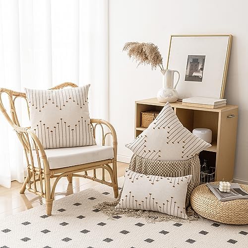 LILEPOY Boho Throw Pillow Covers 12x20 Farmhouse Lumbar Couch Pillow case - Image 4