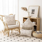 LILEPOY Boho Throw Pillow Covers 20x20 Farmhouse Decorative Pillow case - Image 2
