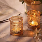 Gold Votive Candle Holders Set of 36- Glass Candle Holders Bulk - Image 3